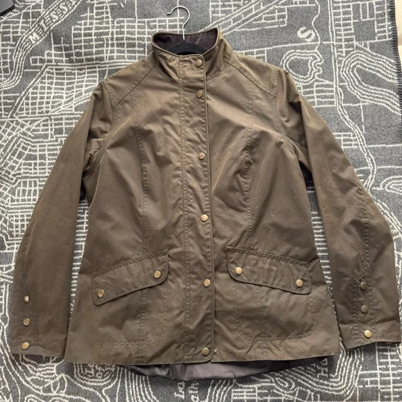 Barbour x Emily Bond Horse Print Ferndown Wax Jacket – UK 16 (US 12) - Picture 4 of 7